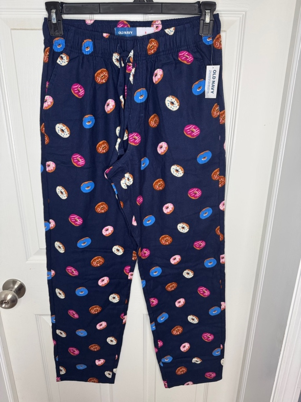 NWT Old Navy Donut-Print Mens Pajama Pants with Multi-Color Donuts
